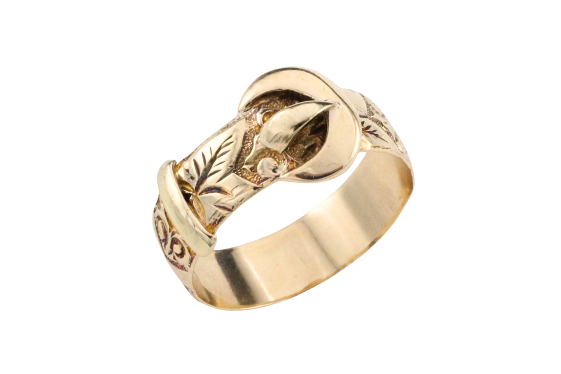 Antique buckle ring from 1914-Antique rings-The Antique Ring Shop