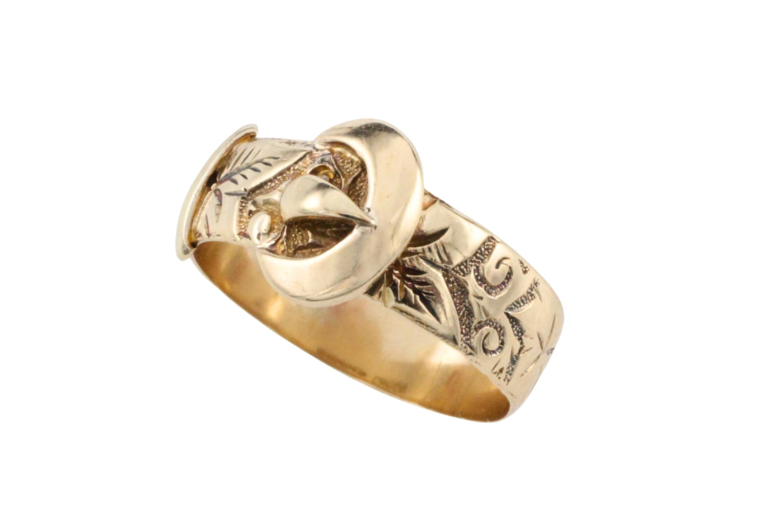 Antique buckle ring from 1914-Antique rings-The Antique Ring Shop