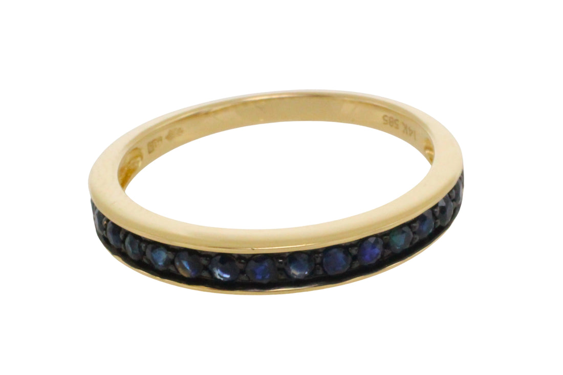 Sapphire half eternity band-Vintage Rings-The Antique Ring Shop