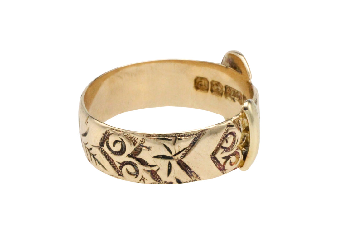 Antique buckle ring from 1914-Antique rings-The Antique Ring Shop