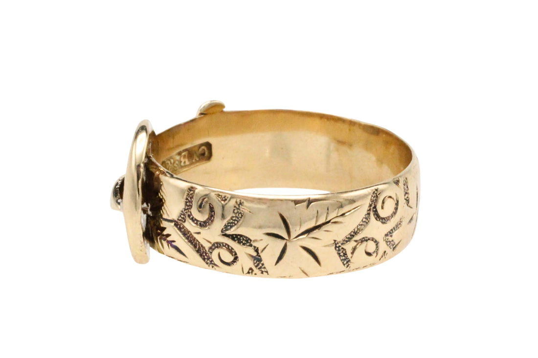 Antique buckle ring from 1914-Antique rings-The Antique Ring Shop