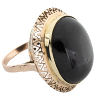 Star Diopside ring in 14 carat gold-vintage rings-The Antique Ring Shop