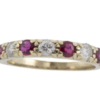 Vintage ruby and dimaond ring-Vintage rings-The Antique Ring Shop