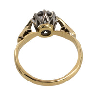 Diamond soloitaire illusion set ring-engagement rings-The Antique Ring Shop