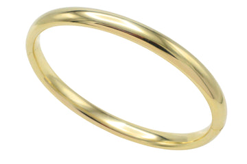 Vintage 14 carat gold hinged bracelet