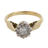 Diamond soloitaire illusion set ring-engagement rings-The Antique Ring Shop