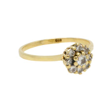 Vintage diamond cluster ring in 14 carat gold