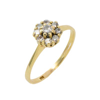Vintage diamond cluster ring in 14 carat gold