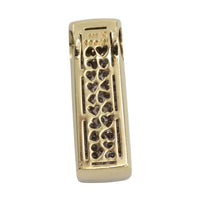 14 carat gold pendant pave set with diamonds-Pendants-The Antique Ring Shop