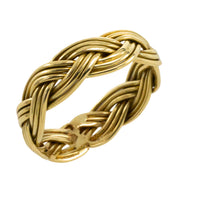 Vintage 14 carat gold interwoven band-wedding rings-The Antique Ring Shop