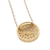 Diamond pendant in yellow and white gold