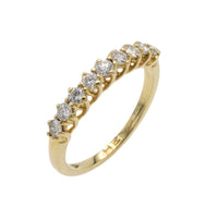 Diamond half eternity band in 18 carat gold-Vintage Rings-The Antique Ring Shop