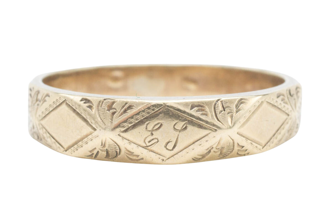 Antique Memorial Gold & Woven Hair Ring-Antique rings-The Antique Ring Shop