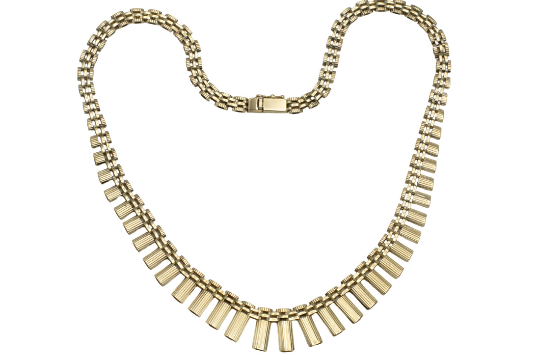Vintage 14 carat gold collier-colliers-The Antique Ring Shop