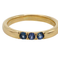 14 carat gold ring with sapphires-wedding rings-The Antique Ring Shop