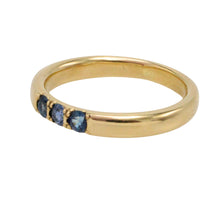 14 carat gold ring with sapphires-wedding rings-The Antique Ring Shop