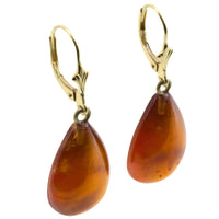 Hassonite garnet earrings in 14 carat gold-Earrings-The Antique Ring Shop