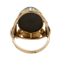 Boulder opal ring in 14 carat gold-Vintage Rings-The Antique Ring Shop