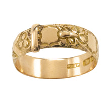 Late Victorian buckle ring in 18 carat gold from 1901-Antique rings-The Antique Ring Shop