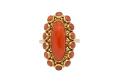 Vintage cabochon cluster ring-Vintage Rings-The Antique Ring Shop
