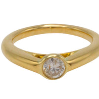 18 carat gold diamond solitaire ring
