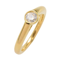 18 carat gold diamond solitaire ring