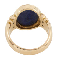 Antique Lapiz intaglio signet ring in 14 carat gold-gents rings-The Antique Ring Shop