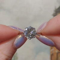 2.20 karaat diamanten solitaire ring van witgoud