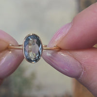 Edwardian aquamarine ring in 18 carat gold