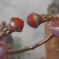 14 carat gold torque bracelet