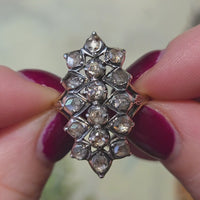 Vintage Dutch rose cut diamond ring