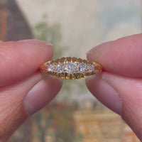 Edwardian old cut diamond ring from 1904