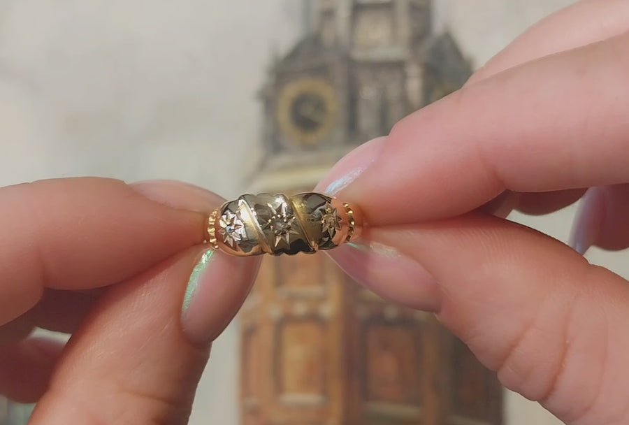 Rose diamond gypsy ring from 1907