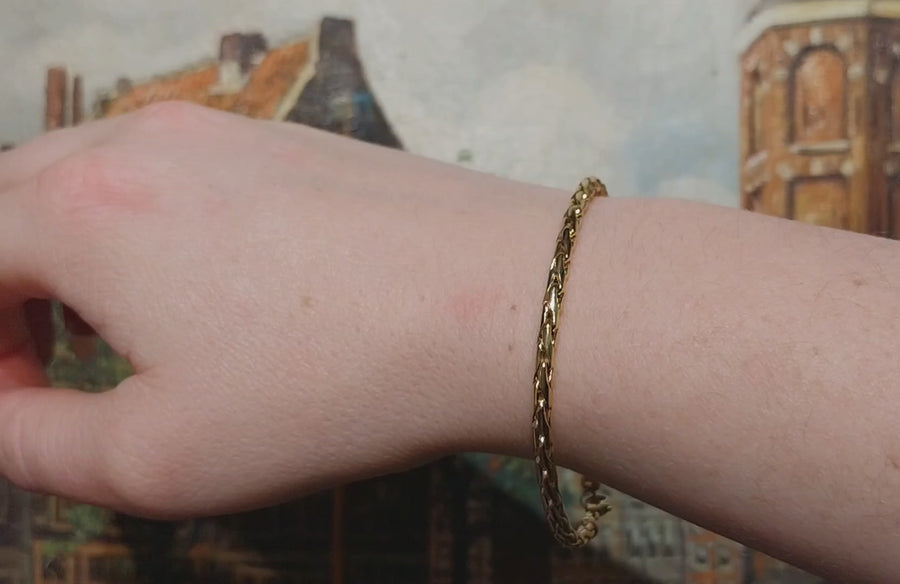 Foxtail bracelet in 14 carat gold