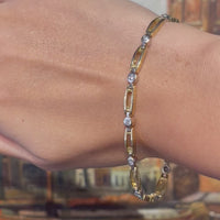 18 karaat gouden armband met diamanten