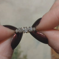 Edwardian old European cut diamond ring in 18 carat gold