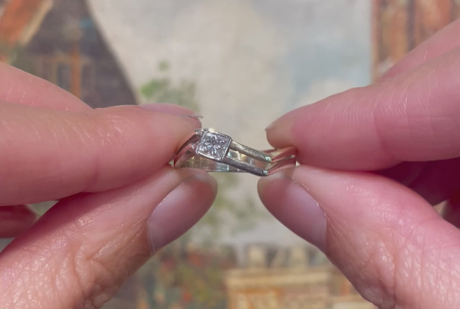 Princess cut diamond ring