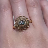 Vintage zeeuwse knop ring in 14 carat gold