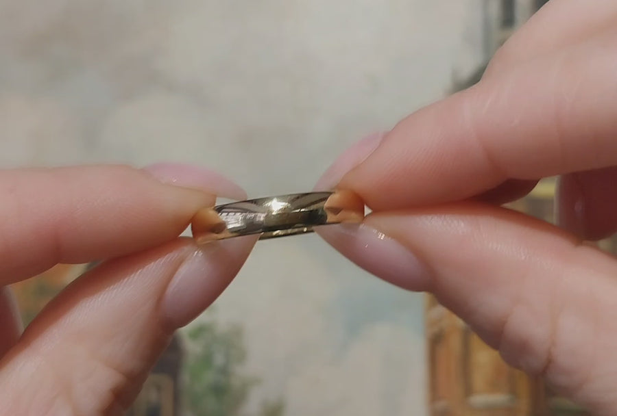 Vintage trouwring van 14 karaat goud