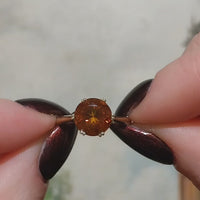 Madeira citrien solitaire ring