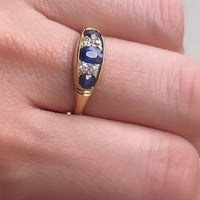 Sapphire and diamond ring from 1898