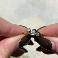 Edwardian old European cut diamond ring