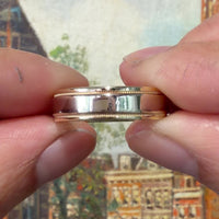 14 carat yellow and white gold band