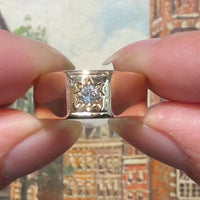Diamanten zigeuner ring uit 1926