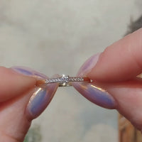 Diamanten ring van 14 karaat goud