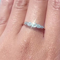 Edwardian period five stone old cut diamond ring