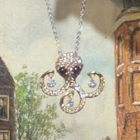 Ponte Vecchio Gioielli diamond and ruby octopus pendant