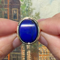 Lapis lazuli ring in 14 carat gold