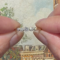 Edwardian five stone old cut diamond ring