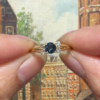 Vintage sapphire and diamond ring